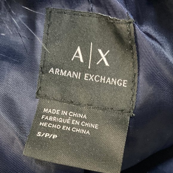 A/X Armani Exchange Dark Blue Faux Fur Women Vest Size S NWT - Picture 7 of 9